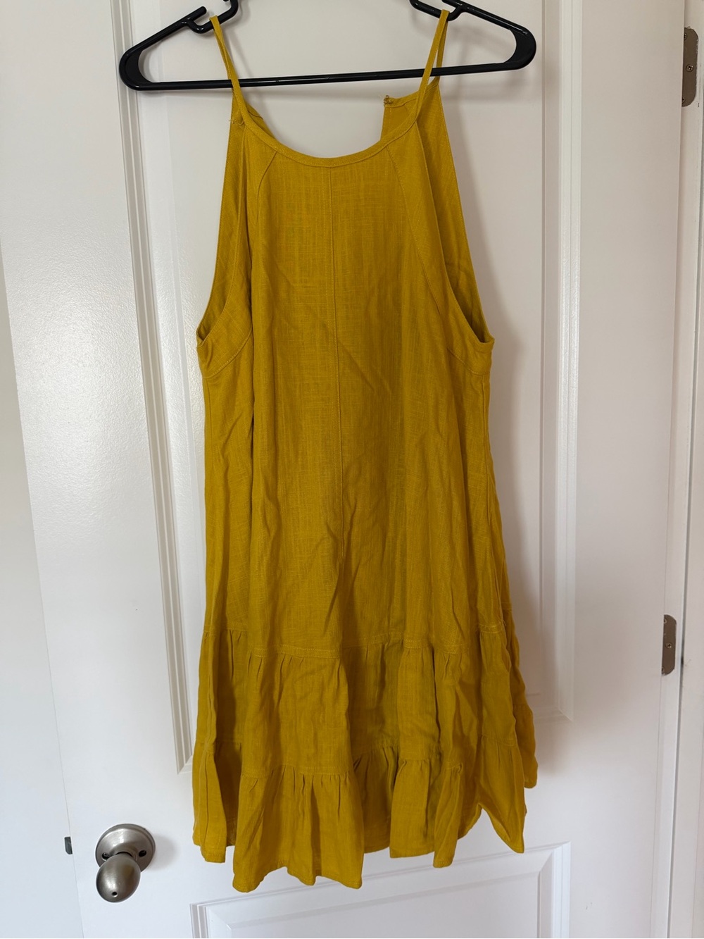 Yellow Ruffle Hem Sundress - Picture 3 of 5